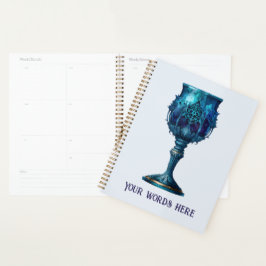 Agenda Crea tu propio cáliz gótico de piedra azul