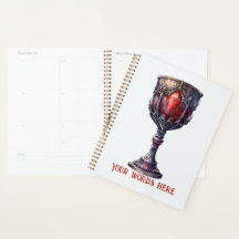 Crea tu propio cáliz morado y rojo