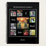 Agenda Crea tu propio collage de fotos familiar único<br><div class="desc">Crea tu propio guión de collage de fotos de familia y un planificador único monogramado.
Añade tus propias fotos personales,  textos,  citas,  monografías y nombres para personalizar.</div>