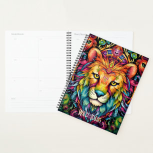 Agenda Crea tu propio colorido animal de tótem de gato sa