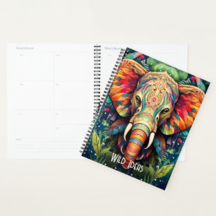 Agenda Crea tu propio elefante de la selva tribal