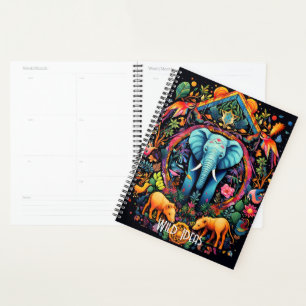 Agenda Crea tu propio elefante tribal africano de boho