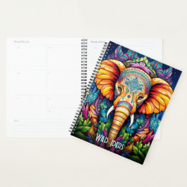 Agenda Crea tu propio elefante tribal Boho