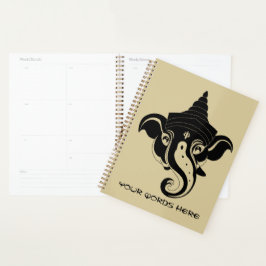 Agenda Crea tu propio Ganesh de Oro y Negro