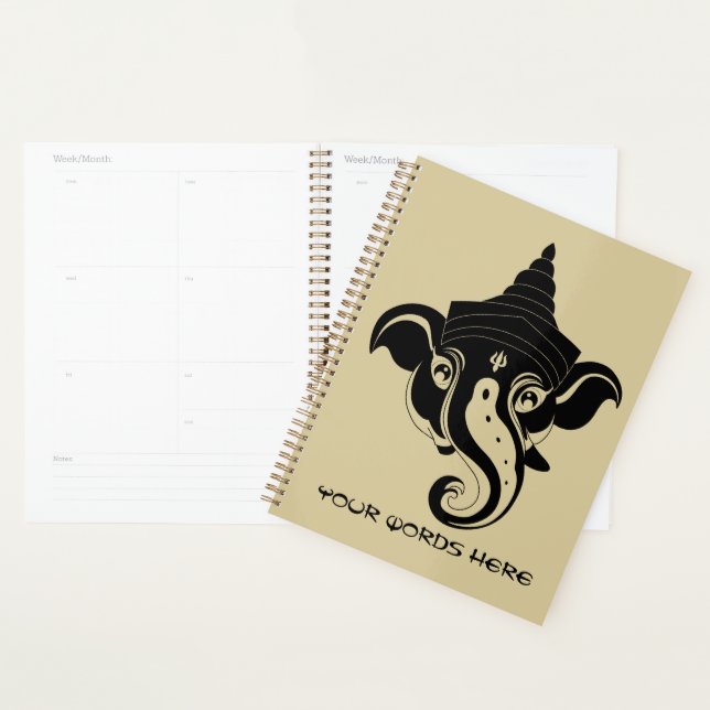 Agenda Crea tu propio Ganesh de Oro y Negro (Demostración)