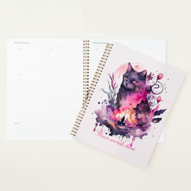 Agenda Crea tu propio gato negro mágico (Demostración)