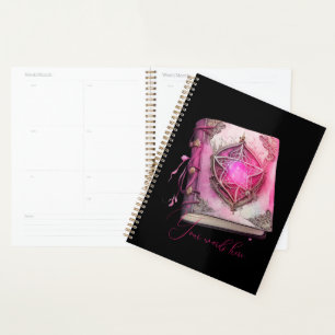 Agenda Crea tu propio Grimoire Pentáculo Rosa
