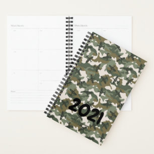 Agenda Crea Tu Propio PLAN DE AVIÓN CAMUFLAJE Calendario