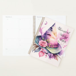 Agenda Crea tu propio Rosa de Gorra de bruja arco iris de