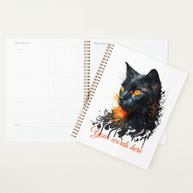 Agenda Crea tu propio y feroz busto negro de gato (Demostración)