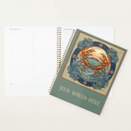 Agenda Crea tu propio Zodiac Art Nouveau contra el cáncer