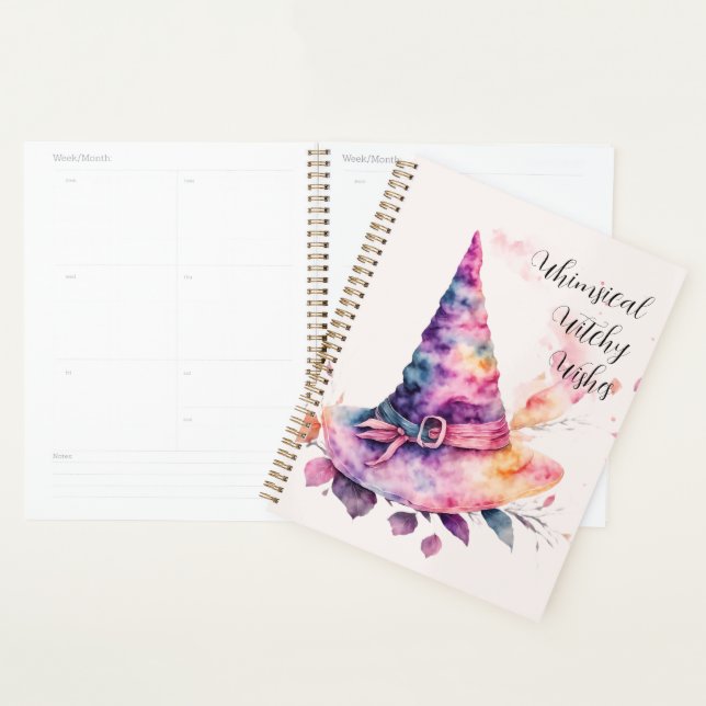 Agenda Crea tus propias hojas de Gorra de bruja arco iris (Demostración)