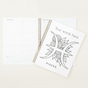 Agenda Crea tus propios y elegantes pinzas negras y blanc
