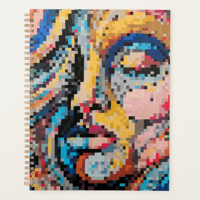 Agenda Creación de píxeles multicolores (Anverso)