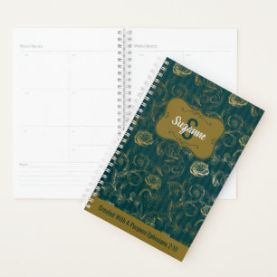 Agenda Creado Con Un Propósito Efesios 2:10 Floral 2021