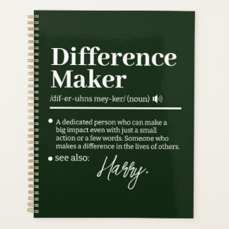 Agenda Creador de Diferencias Personalizado, Regalo de Ag