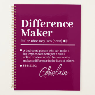 Agenda Creador de Diferencias Personalizado, Regalo de Ag