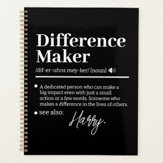 Agenda Creador de Diferencias Personalizado, Regalo de Ag