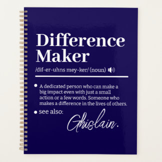 Agenda Creador de Diferencias Personalizado, Regalo de Ag