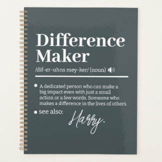 Agenda Creador de Diferencias Personalizado, Regalo de Ag