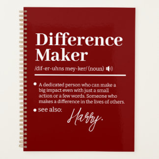 Agenda Creador de Diferencias Personalizado, Regalo de Ag
