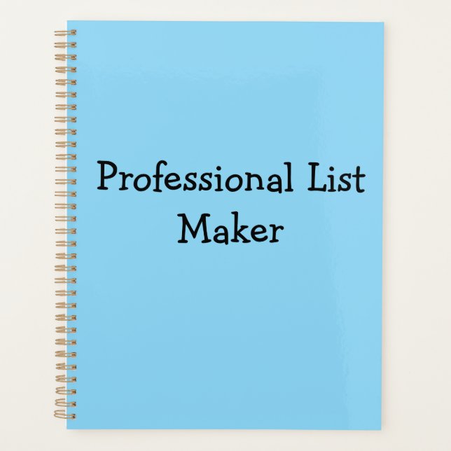 Agenda Creador de listas profesional (Anverso)