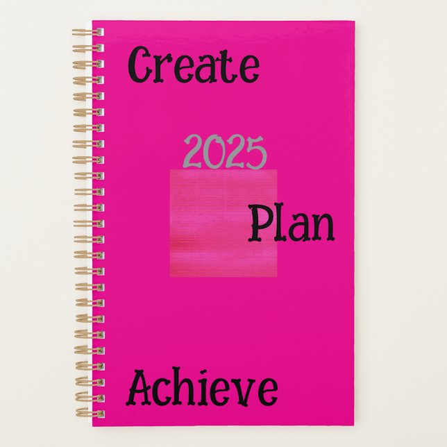 Agenda Crear, planificar y lograr (Anverso)