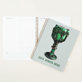 Agenda Crear su propio cáliz verde esmeralda