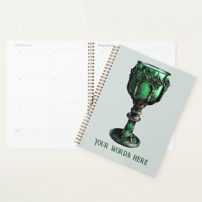 Agenda Crear su propio cáliz verde esmeralda (Demostración)