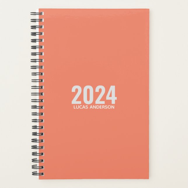 Agenda crear su propio personal 2024 semanalmente (Anverso)