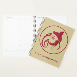 Agenda Crear tu propio perfil de Ganesh Rojo y Oro