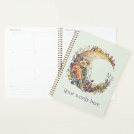 Agenda Create Your Own Summer Garden Floral Crescent Moon