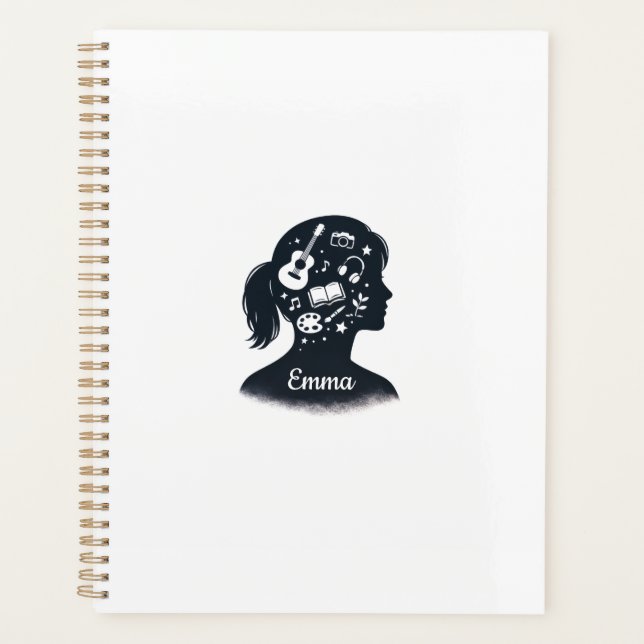 Agenda Creative Mind Silhouette | Personalized Artistic  (Anverso)