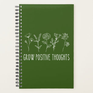 Agenda Crecer pensamientos positivos Planner estético