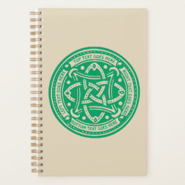 Agenda Cree su propio Knot Celtic Shamrock Green Irish