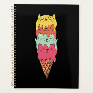 Agenda Crema de hielo de gato Kawaii Kittens