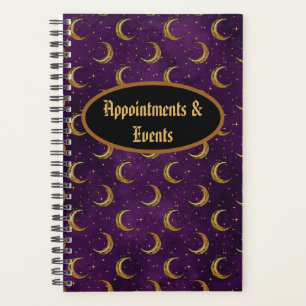 Agenda Crescent Moons & Stars Personalizable