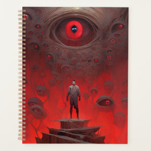 Agenda Criaturas oculares arte de terror surrealista