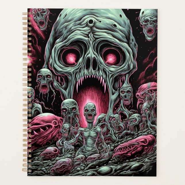 Agenda Criaturas Zombie Arte Horror Sci-fi (Anverso)