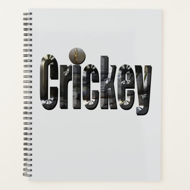 Agenda Crickey: palabra de jerga australiana hecha con co (Anverso)