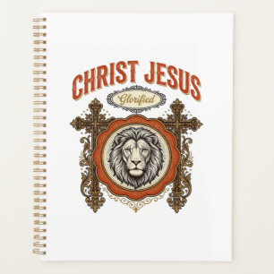 Agenda Cristo Jesús Fe Vintage León