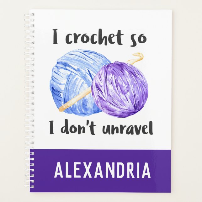 Agenda Crochet para no desentrañar la cita personalizada (Anverso)