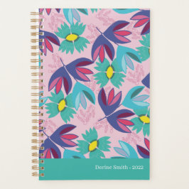 Agenda Crocus floral verde moderno primavera de 2024 feme