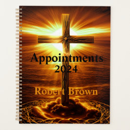 Agenda Crucifix Cross Golden Sunrise