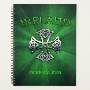 Agenda Cruz celta de Irlanda personalizada