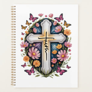 Agenda Cruz de fe floral 