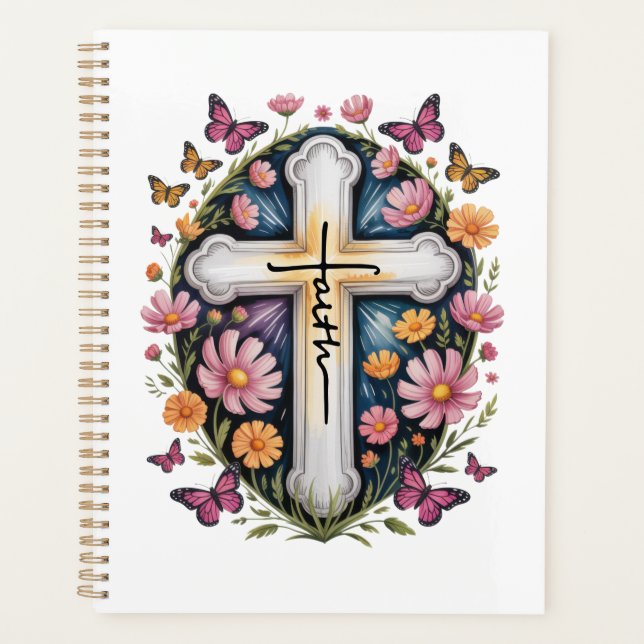 Agenda Cruz de fe floral  (Anverso)