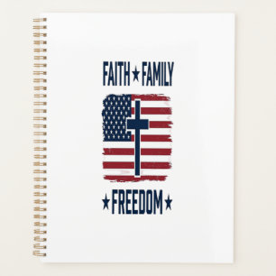 Agenda Cruz Patriótica Libertad Familia Fe Vect Bandera d