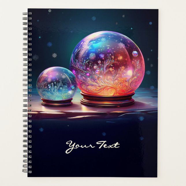 Agenda Crystal Snowballs Christmas Holiday Planner (Anverso)