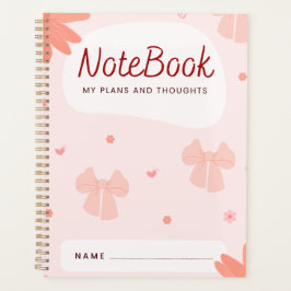 Agenda "Cuaderno: Mis planes y pensamientos" | Lindo lazo